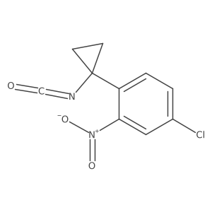 4-Chloro-1-(1-isocyanatocyclopropyl)-2-nitrobenzene Structure