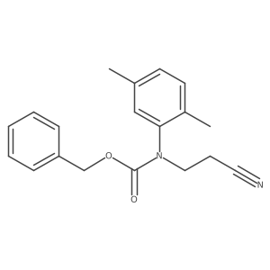 benzyl N-(2-cyanoethyl)-N-(2,5-dimethylphenyl)carbamate Structure