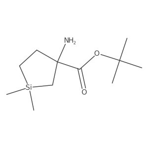 Tert-butyl 3-amino-1,1-dimethylsilolane-3-carboxylate结构式