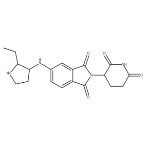 rac-2-(2,6-dioxopiperidin-3-yl)-5-{[(2R,3S)-2-ethylpyrrolidin-3-yl]amino}-2,3-dihydro-1H-isoindole-1,3-dione Structure