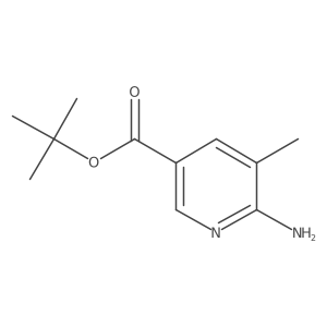 tert-Butyl 6-amino-5-methylnicotinate结构式