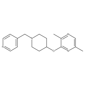 2,5-Dimethyl-3-({1-[(pyridin-4-yl)methyl]piperidin-4-yl}oxy)pyrazine结构式