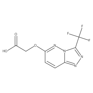 2-((3-(Trifluoromethyl)-[1,2,4]triazolo[4,3-b]pyridazin-6-yl)oxy)acetic acid Structure