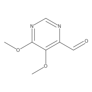 5,6-Dimethoxypyrimidine-4-carbaldehyde结构式