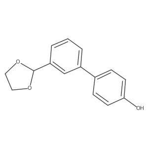 3'-(1,3-Dioxolan-2-yl)[1,1'-biphenyl]-4-ol结构式
