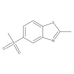 Benzothiazole, 2-methyl-5-(methylsulfonyl)- Structure