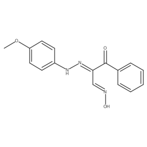 (2E,3E)-3-(N-hydroxyimino)-2-[2-(4-methoxyphenyl)hydrazin-1-ylidene]-1-phenylpropan-1-one Structure