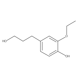 2-Ethoxy-4-(3-hydroxypropyl)phenol结构式