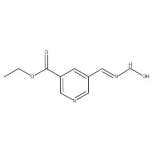 Ethyl 5-[(hydroxyhydrazinylidene)methyl]pyridine-3-carboxylate Structure