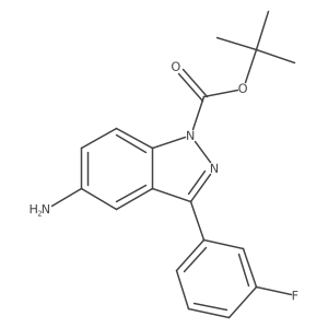 1h-Indazole-1-carboxylic acid,5-amino-3-(3-fluorophenyl)-,1,1-dimethylethyl ester Structure