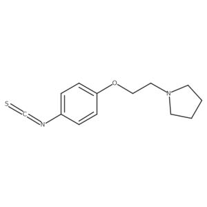 1-(2-(4-Isothiocyanatophenoxy)ethyl)pyrrolidine结构式