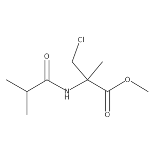 3-Chloro-2-methyl-N-(2-methyl-1-oxopropyl)-L-alanine methyl ester Structure