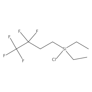 Chlorodiethyl(3,3,4,4,4-pentafluorobutyl)silane Structure