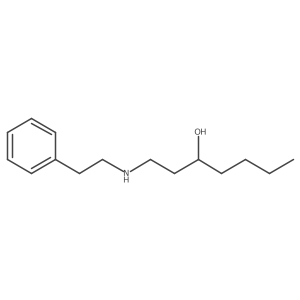 1-(2-Phenylethylamino)heptan-3-ol Structure