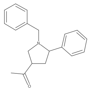 1-(1-Benzyl-5-phenylpyrrolidin-3-YL)ethanone结构式