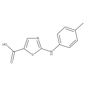 2-[(4-Methylphenyl)amino]-1,3-thiazole-5-carboxylic acid Structure
