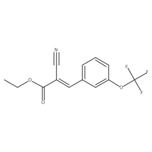 Ethyl 2-cyano-3-[3-(trifluoromethoxy)phenyl]prop-2-enoate结构式