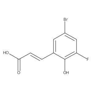 3-(5-Bromo-3-fluoro-2-hydroxyphenyl)prop-2-enoic acid Structure