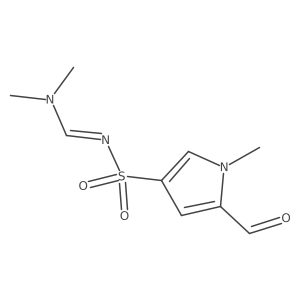 N-[(Dimethylamino)methylene]-5-formyl-1-methyl-1H-pyrrole-3-sulfonamide Structure