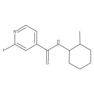 2-fluoro-N-(2-methylcyclohexyl)pyridine-4-carboxamide Structure