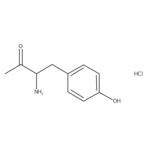 3-Amino-4-(4-hydroxyphenyl)butan-2-one hydrochloride结构式