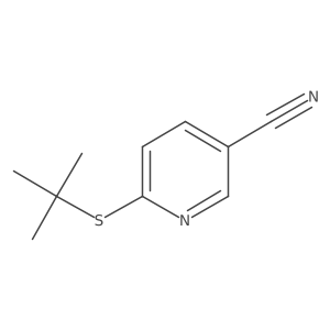 6-(Tert-butylsulfanyl)pyridine-3-carbonitrile Structure