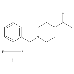 1-(4-(2-(Trifluoromethyl)benzyl)piperazin-1-yl)ethan-1-one Structure