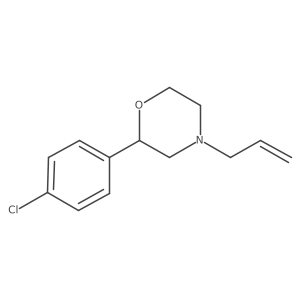 (2R)-2-(4-Chlorophenyl)-4-(prop-2-en-1-yl)morpholine结构式