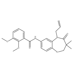 N-(5-allyl-3,3-dimethyl-4-oxo-2,3,4,5-tetrahydrobenzo[b][1,4]oxazepin-7-yl)-2,3-dimethoxybenzamide Structure