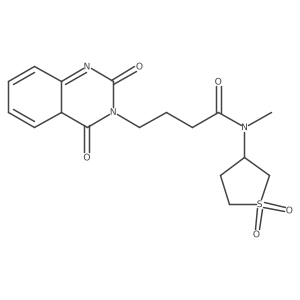 4-(2,4-dioxo-4aH-quinazolin-3-yl)-N-(1,1-dioxothiolan-3-yl)-N-methylbutanamide Structure