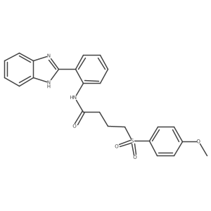 N-(2-(1H-benzo[d]imidazol-2-yl)phenyl)-4-((4-methoxyphenyl)sulfonyl)butanamide Structure