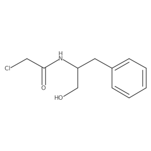 Acetamide, 2-chloro-N-[(1S)-1-(hydroxymethyl)-2-phenylethyl]-结构式