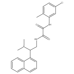 N1-(5-chloro-2-methylphenyl)-N2-(2-(dimethylamino)-2-(naphthalen-1-yl)ethyl)oxalamide Structure