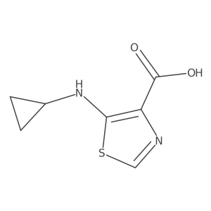 5-(Cyclopropylamino)thiazole-4-carboxylic acid Structure
