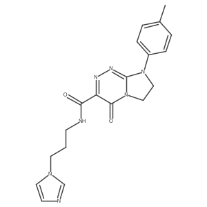 N-(3-(1H-imidazol-1-yl)propyl)-4-oxo-8-(p-tolyl)-4,6,7,8-tetrahydroimidazo[2,1-c][1,2,4]triazine-3-carboxamide Structure