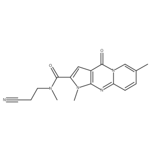 N-(2-cyanoethyl)-N,1,7-trimethyl-4-oxo-1,4-dihydropyrido[1,2-a]pyrrolo[2,3-d]pyrimidine-2-carboxamide结构式