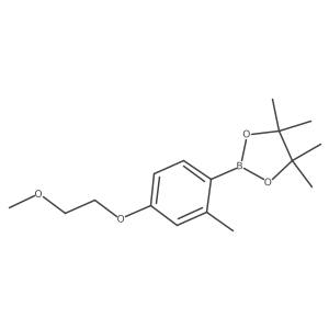 2-(4-(2-Methoxyethoxy)-2-methylphenyl)-4,4,5,5-tetramethyl-1,3,2-dioxaborolane Structure
