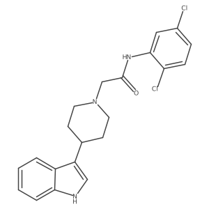 N-(2,5-dichlorophenyl)-2-[4-(1H-indol-3-yl)piperidin-1-yl]acetamide结构式