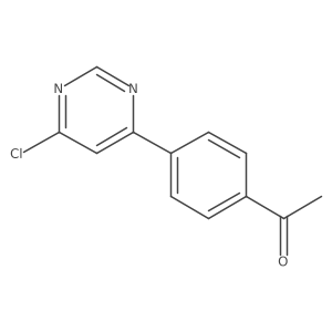 1-[4-(6-Chloro-4-pyrimidinyl)phenyl]ethanone Structure