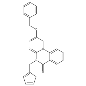 benzyl 2-(2,4-dioxo-3-(thiophen-2-ylmethyl)-3,4-dihydropyrido[3,2-d]pyrimidin-1(2H)-yl)acetate结构式