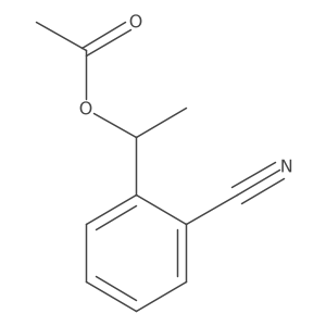 2-[1-(Acetyloxy)ethyl]benzonitrile Structure