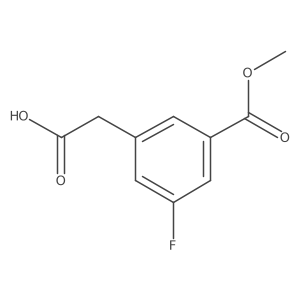 [3-Fluoro-5-(methoxycarbonyl)phenyl]acetic acid结构式