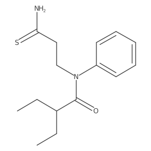 N-(3-Amino-3-thioxopropyl)-2-ethyl-N-phenylbutanamide结构式