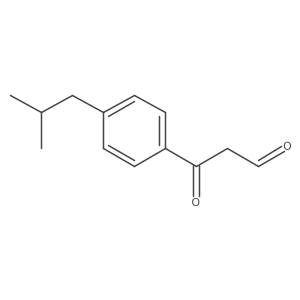 3-[4-(2-Methylpropyl)phenyl]-3-oxopropanal Structure