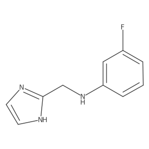 3-fluoro-N-(1H-imidazol-2-ylmethyl)aniline结构式