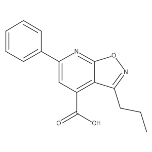 6-Phenyl-3-propylisoxazolo[5,4-b]pyridine-4-carboxylic acid结构式