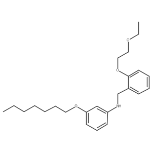 N-[2-(2-Ethoxyethoxy)benzyl]-3-(heptyloxy)aniline Structure