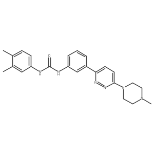 1-(3,4-Dimethylphenyl)-3-(3-(6-(4-methylpiperazin-1-yl)pyridazin-3-yl)phenyl)urea Structure