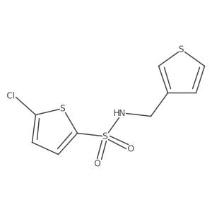5-chloro-N-[(thiophen-3-yl)methyl]thiophene-2-sulfonamide结构式