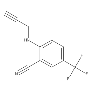 2-(2-Propyn-1-ylamino)-5-(trifluoromethyl)benzonitrile结构式